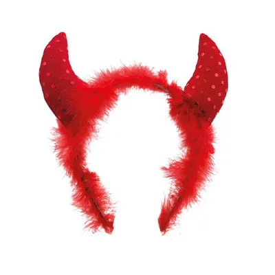 Produktbild von Teufelshörner Glitter Teufelsrot