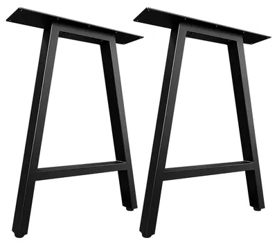 Productafbeelding van Tafelpoten, Metaal, Zwart, 50 x 70 cm, 2 Stuks A-vormig