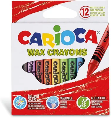 Obrázok produktu pre Umývateľné voskové fixky, 12 kusov
