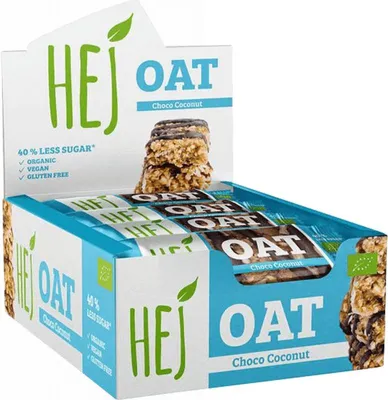 Produktbild von HEJ Natural HEJ Oat Bar Organic (12x45g) Choco Coconut - Riegel - Energie-Riegel