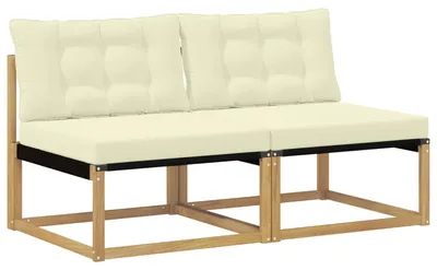 Immagine prodotto di vidaXL Divano da esterno medio in legno massello di acacia, bianco