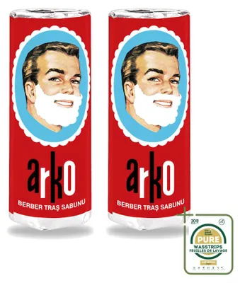 Image de 2 x Savon Arko pour le corps - Nourrit et protège la peau - 75 ml - Pack économique - 2 pièces