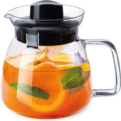 Produktbild von SIMAX SOFIA Teekanne 1 l schwarzer Glasgriff Kunststoffkappe