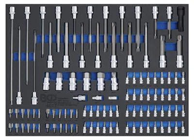 Produktbild von BGS 4017 3/3 Werkstattwageneinlage: Bits und Biteinsätze, 104-tlg.