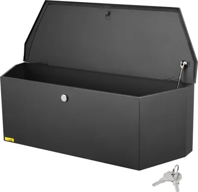 Zdjęcie produktu dla Schowek na narzędzia do przyczepy - 91,4 x 30,5 x 30,5 cm - stal węglowa + klucz do zamka