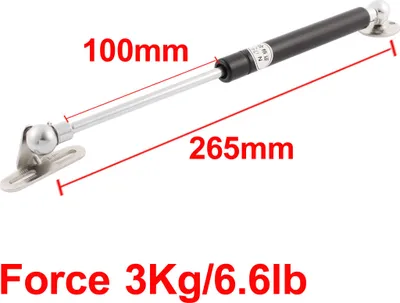 Produktbild von Gasdruckfeder 30N Gasdruckdämpfer Gasfeder Heckklappe Kunststoff Metall Gasdämpfer 265mm