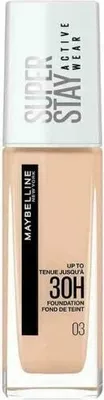 A bottle of Maybelline Super Stay Active Wear 30H Foundation.
