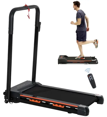 Image de Tapis de course électrique – Tapis roulant – Tapis de jogging – Appareil de fitness – Salle de sport à domicile – Vitesse réglable de 1 à 6 km/h – Compact et pliable