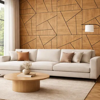 Obrázok produktu pre 3D nástenný panel, čierny, 50 x 50 cm | Geometrický dizajn | Moderná obkladová doska