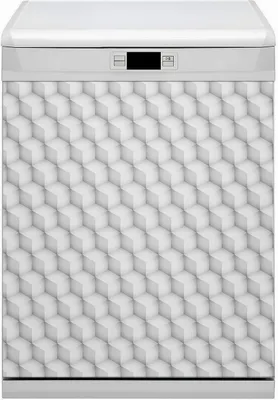 Produktbild von Magnet Folie für Geschirrspüler Küche Magnetmatte 60x70 cm  Dekor Geschirrspüle  - Würfel