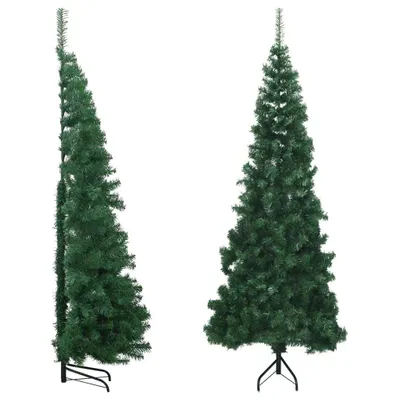 Immagine prodotto di Albero di Natale Artificiale ad Angolo con Supporto Verde 180 cm PVC