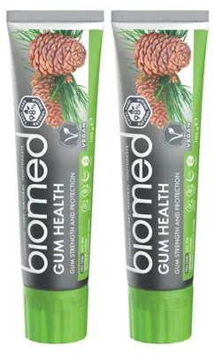 Produktbild von BIOMED - Zahnpasta - 2er Pack - Gum Health - Beruhigender Zahnfleischschutz - Fluoridfrei