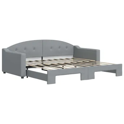 Obrázek produktu pro vidaXL Rozkládací lehátko světle šedé 90x190 cm látka