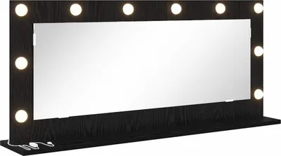 Obrázok produktu pre vidaXL Umyvadlové zrkadlo čierny dubový vzhľad 100 x 45 x 18 cm