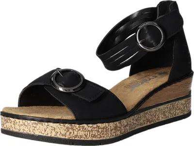 Produktbild von Rieker 63780-00 In Black For Women – 6.5 UK - 40 EU - 8.5 US / Black