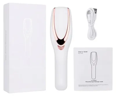 Produktbild von Massagekamm, Vibrations Therapie, Duale Lichtbehandlung, WEISS