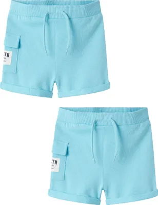 Produktbild von NAME IT Shorts 2er-Set elastischer Bund Kordelzug Größe:
