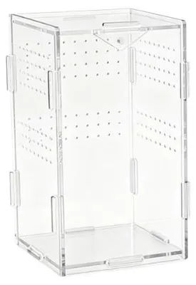 Zdjęcie produktu dla Terrarium Pionowe Akrylowe Przezroczyste 12X12X20Cm