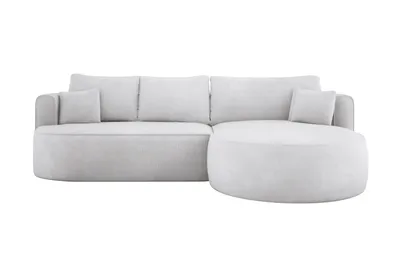 Produktbild von DomoHome - Moderne Ausziehbare Eckcouch FIORE Mit Schlaf-Funktion, Wellenfederung, Verstecktem Stauraum Und 5 Kissen, Ideal Für Elegante Wohnräume RECHTS 284x183x82 cm Memphis 16