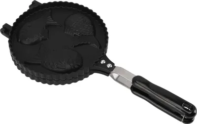 Image de Gaufrier Poisson 3 Poissons Mignon Aluminium Chauffage Uniforme Double Face Poêle Taiyaki pour Maison Snack Bars