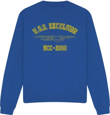 Produktbild von Star Trek - "Excelsior Athletic" Sweatshirt für Herren/Damen Uni TV12070 (XXL) (Königsblau)