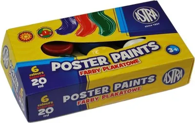 Immagine prodotto di Colori per poster Astra 6 colori x 20 ml