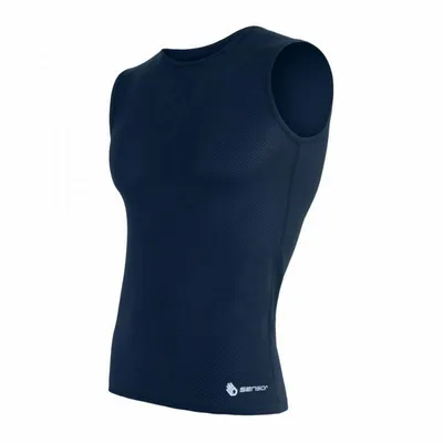 Produktbild von T-Shirt Sensor Coolmax (Polyesterfasern) Air Herren ärmellos dunkelblau größe L 22100017-02