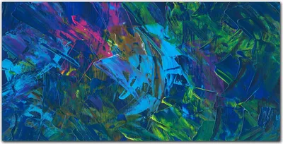Produktbild von Coloray - Bild aus Glas - Glasbilder - 100 x 50 cm - Dekoration Wohnzimmer Wanddekoration Gehärtetes Glas Küche Glasblock mit Bild - Schmierereien Malen
