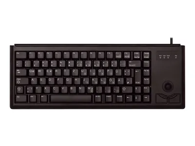 Produktbild von CHERRY Compact-Keyboard G84-4400 - Tastatur - PS/2 - Deutsch - Schwarz