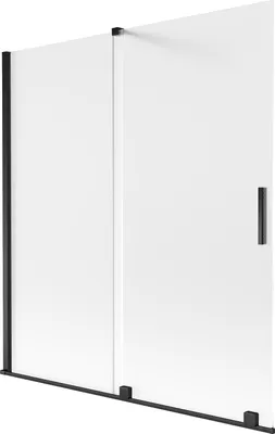 Produktbild von Mexen Velar Badewannenabtrennung 2-flügelig verschiebbar 150 x 150 cm, matt, schwarz - 896-150-000-31-70