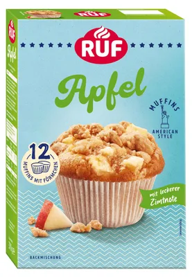 Produktbild von RUF Muffins Apfel Backmischung