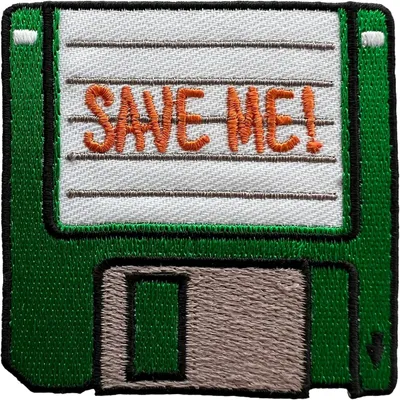 Strick- oder Nähpatch, grün, 6,2 cm x 6,2 cm