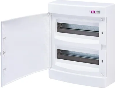 Produktbild von Sicherungskasten Verteilerkasten IP40 Aufputzverteiler Kleinverteiler ECT24PO