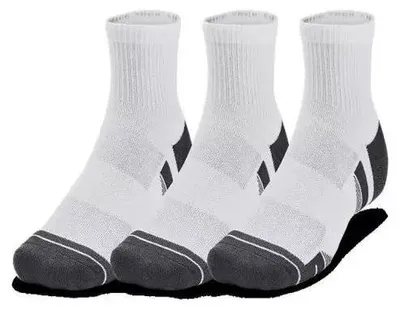 Image de Chaussettes de sport Under Armour Performance Tech quarter Blanc 3 paires