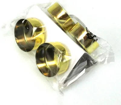 Produktbild von 4 Teelichthalter Kerzenhalter Stecker Ø4,2cm mit 5cm langem Dorn Adventskranz, Farbe:gold