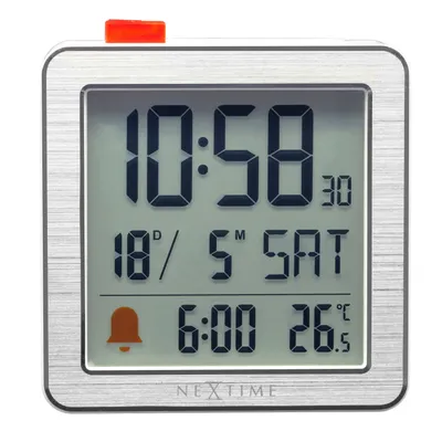 Produktbild von NeXtime - 5249WI - Wecker - weiß - Mini