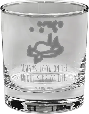 Produktbild von Mr. & Mrs. Panda Tumbler Fuchs Sterne - Transparent - Geschenk, Optimistisch, Longdrinkglas, Glas, für Gin, Cocktailglas, Positiv, Mond, Hoffnung