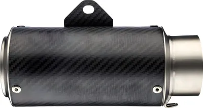 Produktbild von LeoVince LV Corsa 9792CU Universal-Auspuff karbon D. 65 rechte Seite