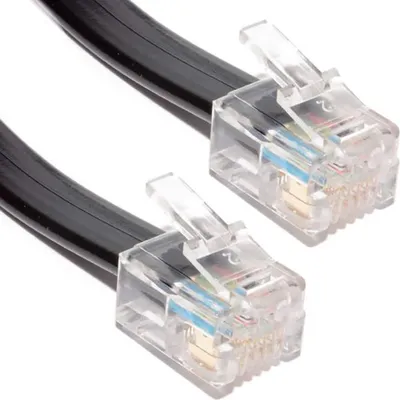 Produktbild von Verbindungskabel RJ10, 5 m Schwarz für Fühler und Steuergerät