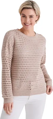 Produktbild von Stooker Women LULU KNITTED SHIRT Damen Strickpullover Regular Fit 48/50 sand mel.