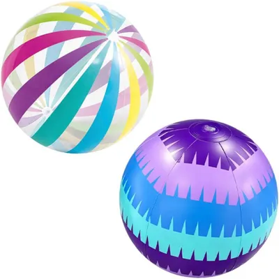 Imagen del producto de Juego de pelotas inflables, 2 unidades, con un diámetro de 40 cm, ideales para piscina y playa