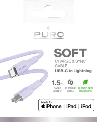 Produktbild von PURO PUCAPLTUSBCICONLVD Lightning-Kabel 1,5 m
