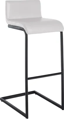 Produktbild von Barhocker HLO-CP331 Kunstleder B  weiß