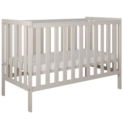 Produktbild von ZEE BAMBI Kaschmir Babybett 120x60 cm 2in1 mit Umbaubarriere Klassisches Gitterbett 3-Fach Höhenverstellbar Kinderbett mit Beißschutz