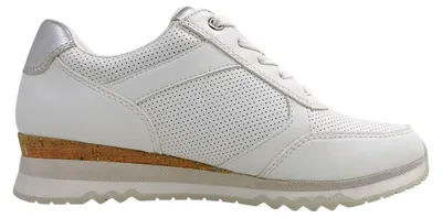 Imagen del producto de Zapatos deportivos para mujer de la marca Marco Tozzi, tipo cordones, color blanco, para uso casual