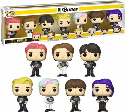 Obrázok produktu pre Funko Pop! BTS Butter - Zestaw 7 Figur Winiowych - Ekskluzywna Edycja