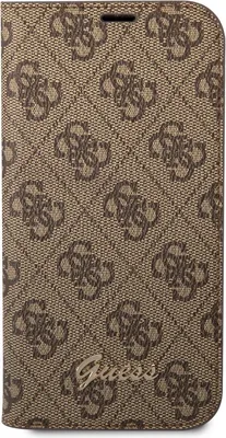 Image de Housse Guess 4G Charms Collection pour iPhone 14 Pro, marron