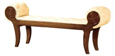 Produktbild von KLASSISCHER HOCKER RETRO RUSTIKAL FUßHOCKER OTTOMANE SITZBANK BANK - Model N