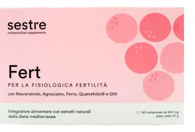 Productafbeelding van Voedingssupplement ter ondersteuning van de vruchtbaarheid, Sestre Fert, 60 tabletten