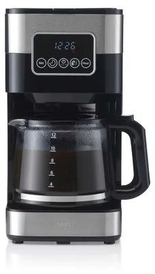 Produktbild von Trebs 24100, Filterkaffeemaschine, 1,5 l, Schwarz, Edelstahl